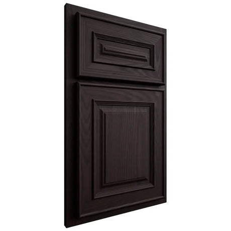 Shiloh Cabinetry Partial Overlay Portland Red Oak Plain Cut Espresso Door