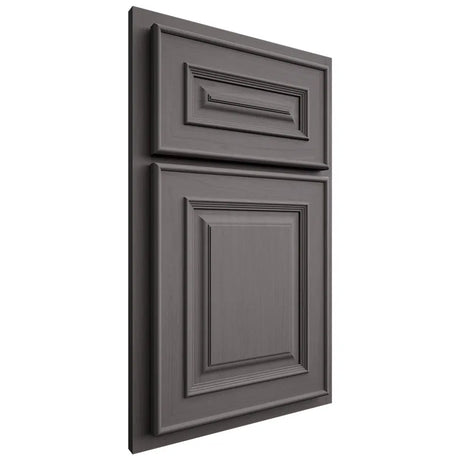 Shiloh Cabinetry Partial Overlay Portland Walnut Plain Cut Cadet Door