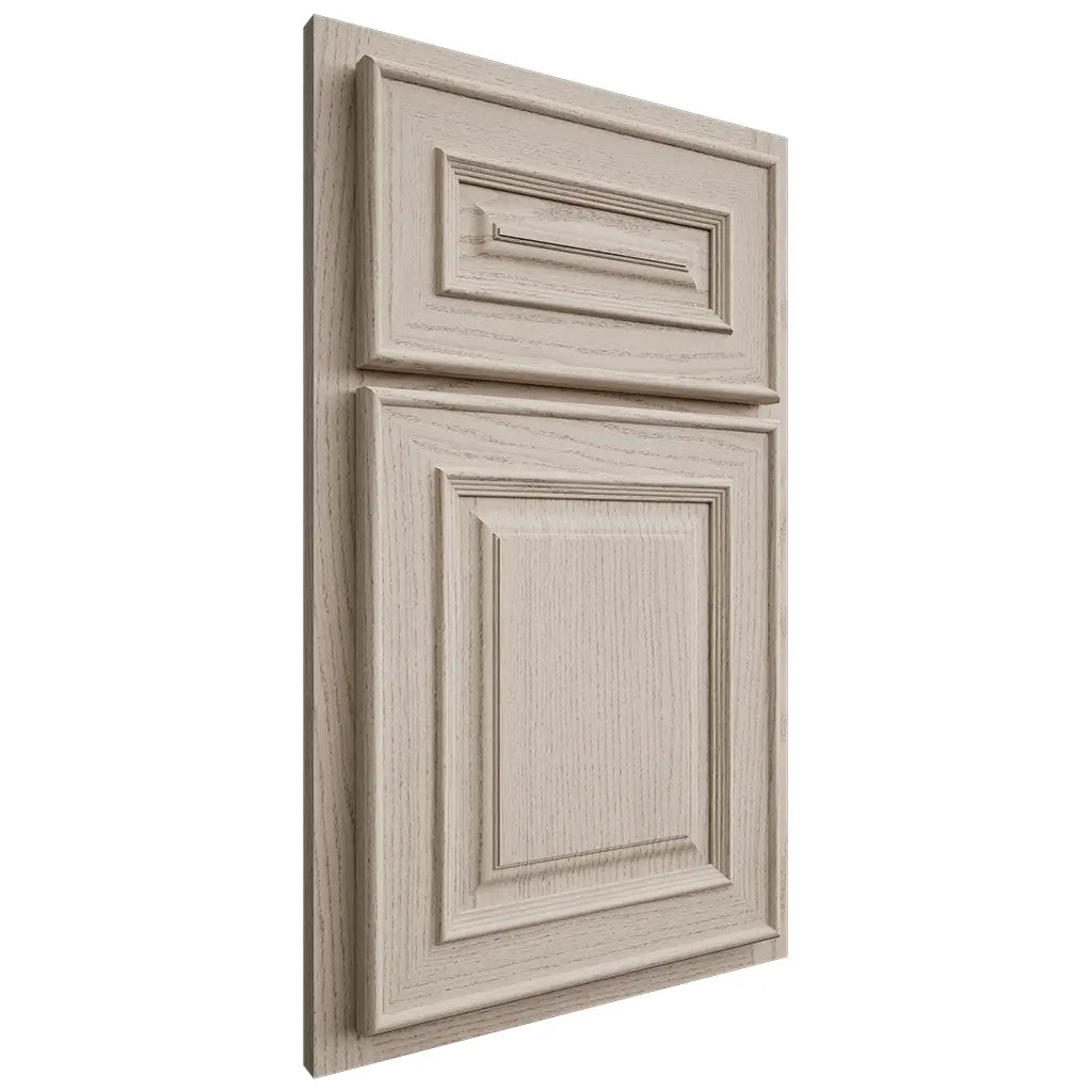 Shiloh Cabinetry Partial Overlay Portland Walnut Plain Cut Seagull Door