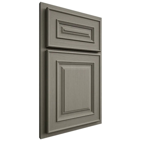 Shiloh Cabinetry Partial Overlay Portland Walnut Plain Cut Thyme Door