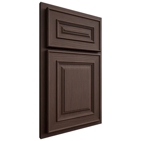 Shiloh Cabinetry Partial Overlay Portland White Oak Plain Cut Dusk Door