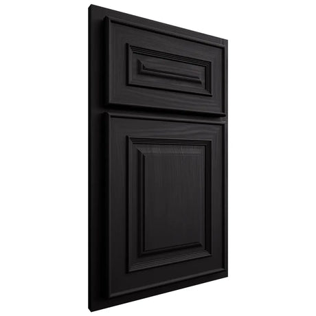 Shiloh Cabinetry Partial Overlay Portland White Oak Plain Cut Espresso Door