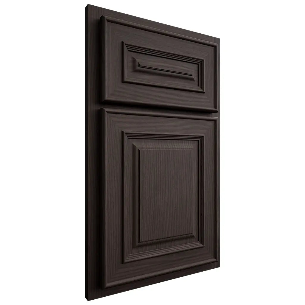 Shiloh Cabinetry Partial Overlay Portland White Oak Plain Cut Morel Door
