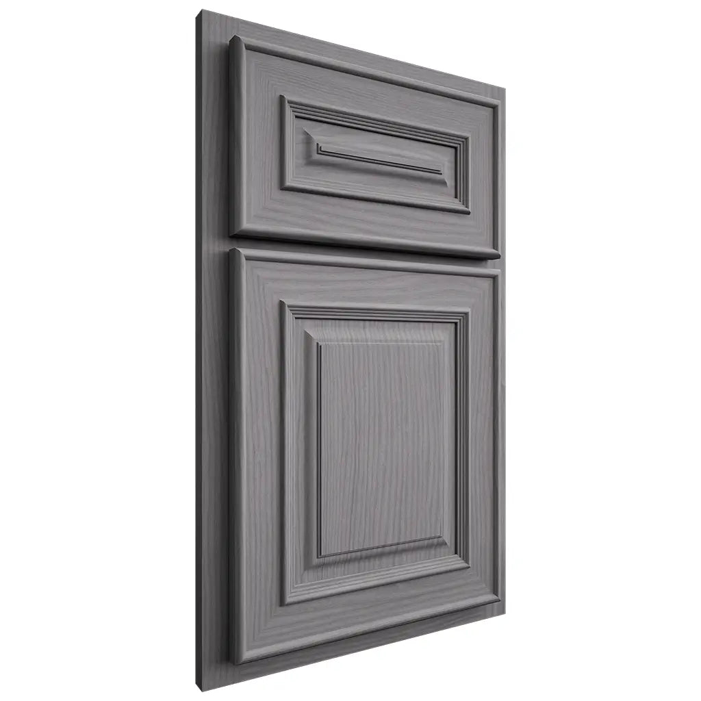 Shiloh Cabinetry Partial Overlay Portland White Oak Plain Cut Sterling Door
