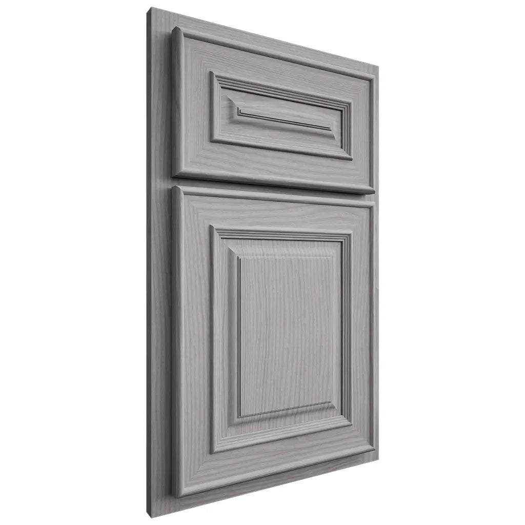 Shiloh Cabinetry Partial Overlay Portland White Oak Plain Cut Stratus Door