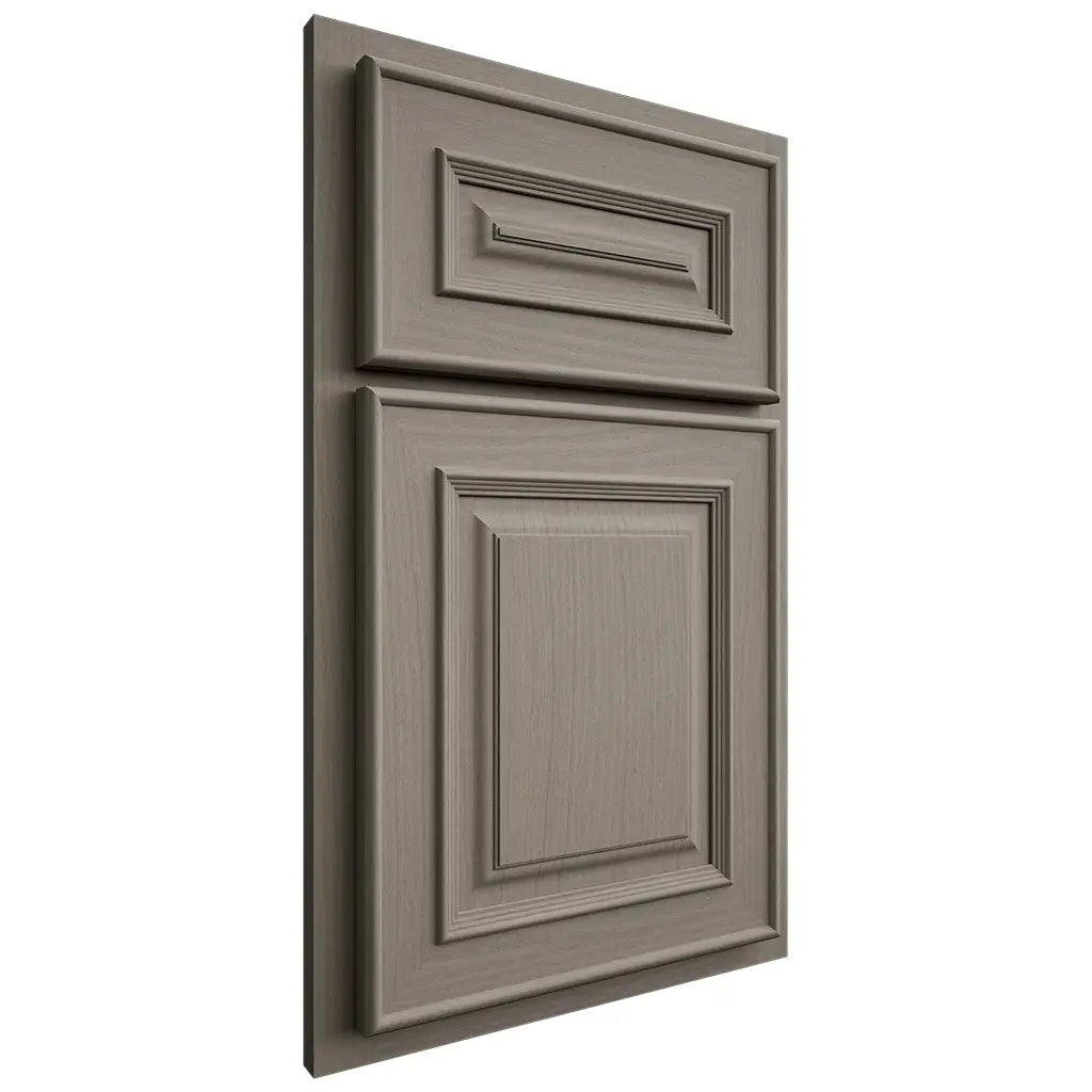 Shiloh Cabinetry Partial Overlay Portland White Oak Plain Cut Thyme Door