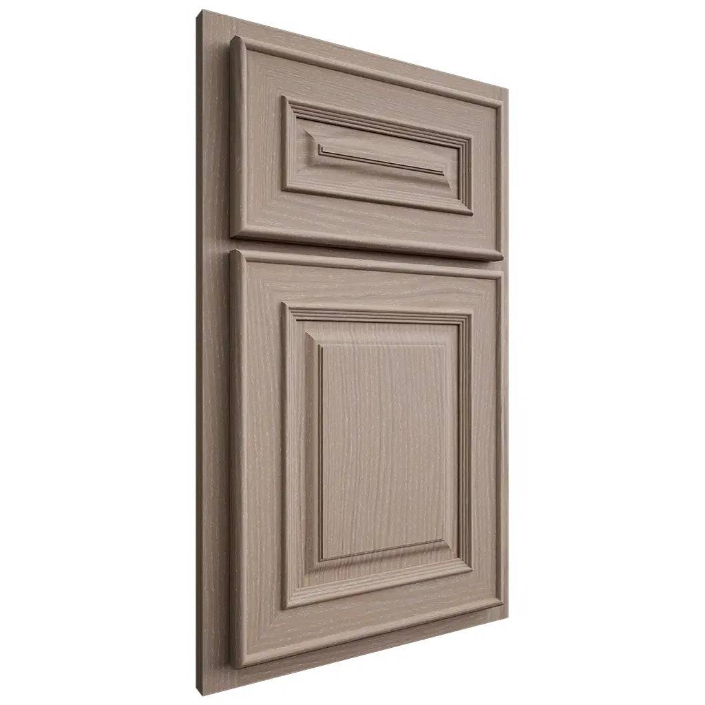 Shiloh Cabinetry Partial Overlay Portland White Oak Plain Cut Whitewash Door