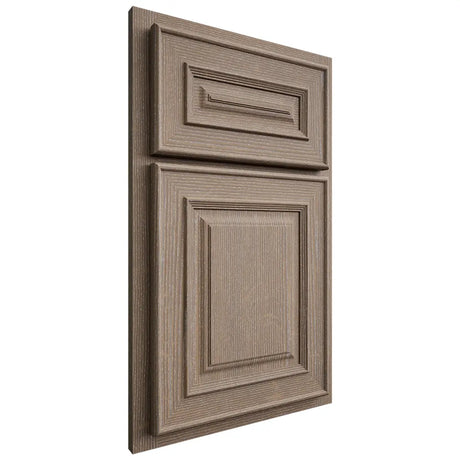 Shiloh Cabinetry Partial Overlay Portland White Oak Quarter Sawn Almond Door