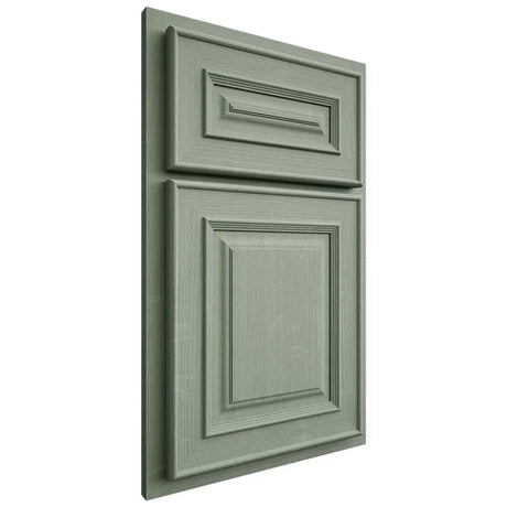 Shiloh Cabinetry Partial Overlay Portland White Oak Quarter Sawn Moss Door