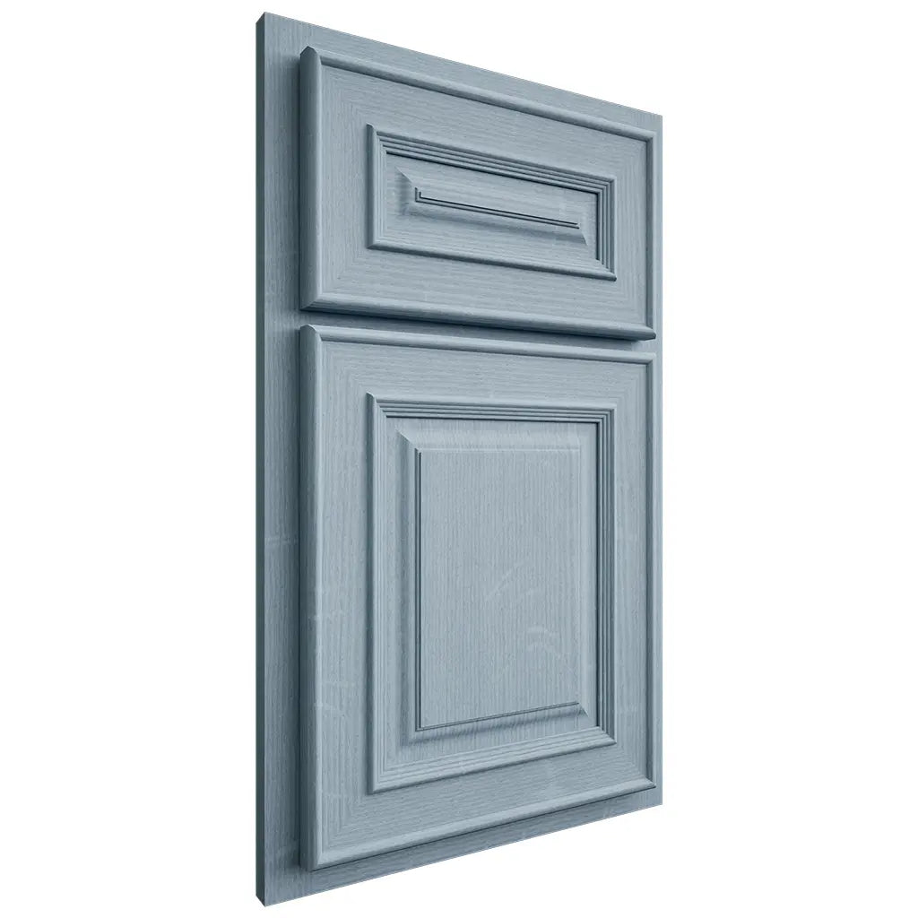 Shiloh Cabinetry Partial Overlay Portland White Oak Quarter Sawn Sky Door