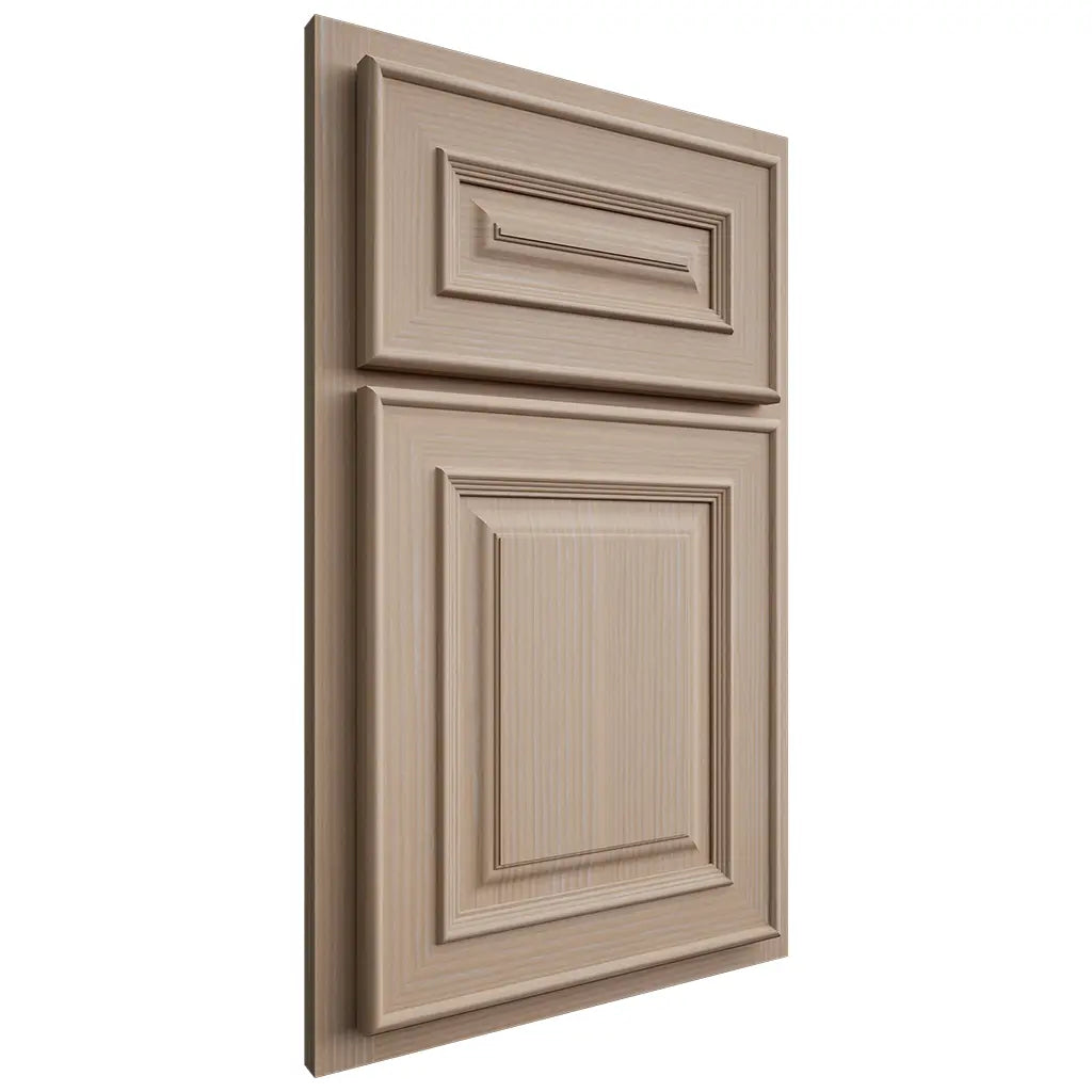 Shiloh Cabinetry Partial Overlay Portland White Oak Rift Cut Straw Door