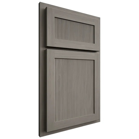 Shiloh Cabinetry Partial Overlay Reeded Malibu Cherry Plain Cut Thyme Door