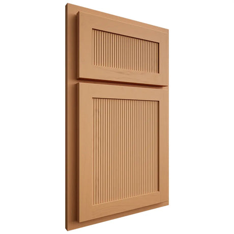 Shiloh Cabinetry Partial Overlay Reeded Malibu Maple Plain Cut Golden Door