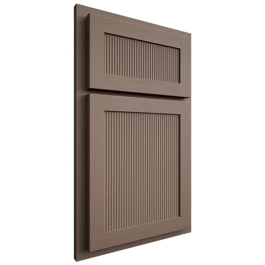 Shiloh Cabinetry Partial Overlay Reeded Malibu Maple Plain Cut Rockbridge Door