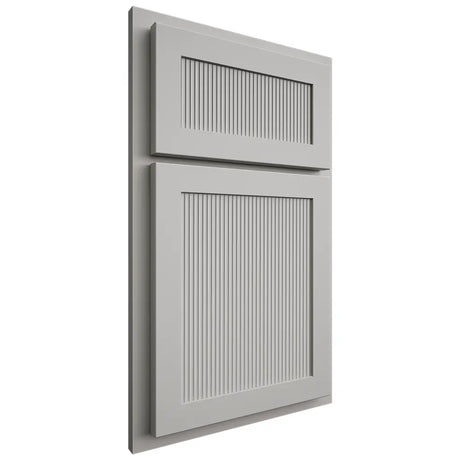Shiloh Cabinetry Partial Overlay Reeded Malibu Paintable Unusual Gray Door