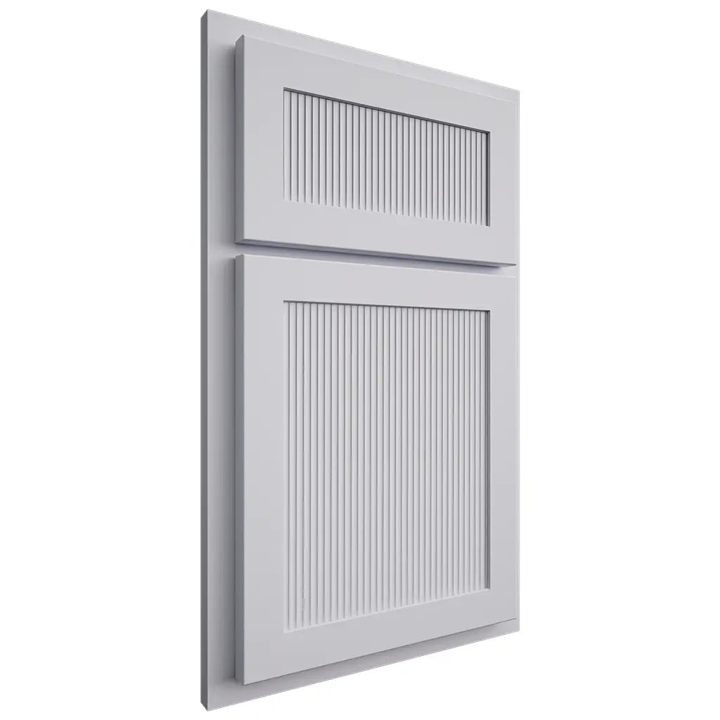 Shiloh Cabinetry Partial Overlay Reeded Malibu Paintable Upward Door