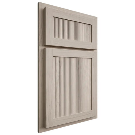 Shiloh Cabinetry Partial Overlay Reeded Malibu Poplar Plain Cut Seagull Door