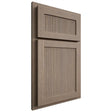 Shiloh Cabinetry Partial Overlay Reeded Malibu White Oak Quarter Sawn Almond Door