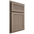 Shiloh Cabinetry Partial Overlay Reeded Malibu White Oak Rift Cut Almond Door