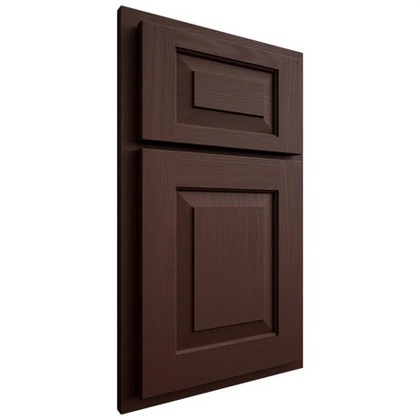 Shiloh Cabinetry Partial Overlay Richmond Alder Plain Cut Umber Door