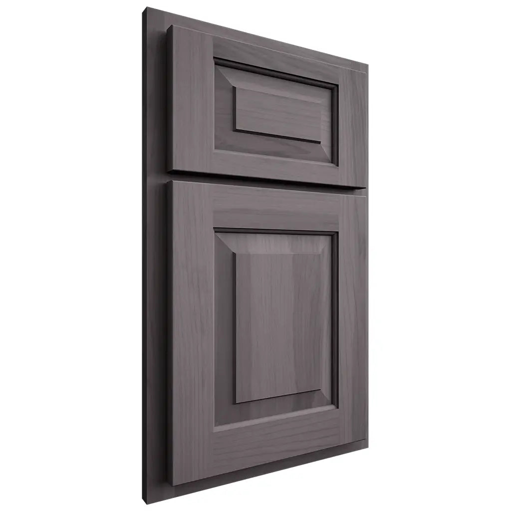 Shiloh Cabinetry Partial Overlay Richmond Hickory Plain Cut Cadet Door