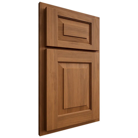 Shiloh Cabinetry Partial Overlay Richmond Hickory Plain Cut Chestnut Door