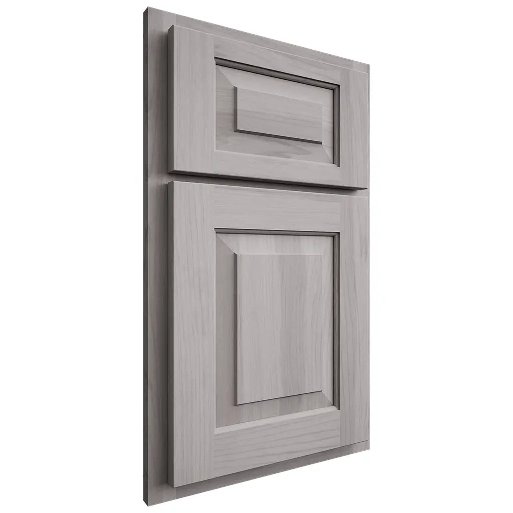 Shiloh Cabinetry Partial Overlay Richmond Hickory Plain Cut Stratus Door