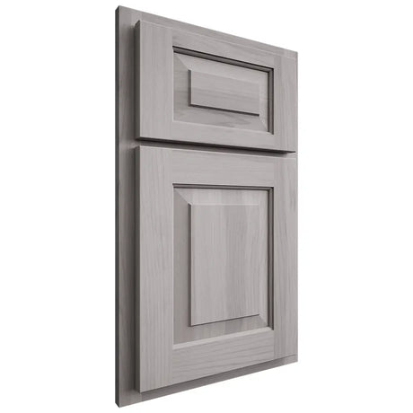 Shiloh Cabinetry Partial Overlay Richmond Hickory Plain Cut Stratus Door