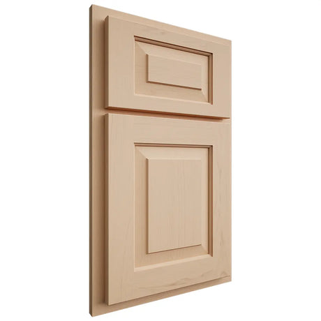 Shiloh Cabinetry Partial Overlay Richmond Maple Plain Cut Natural Door