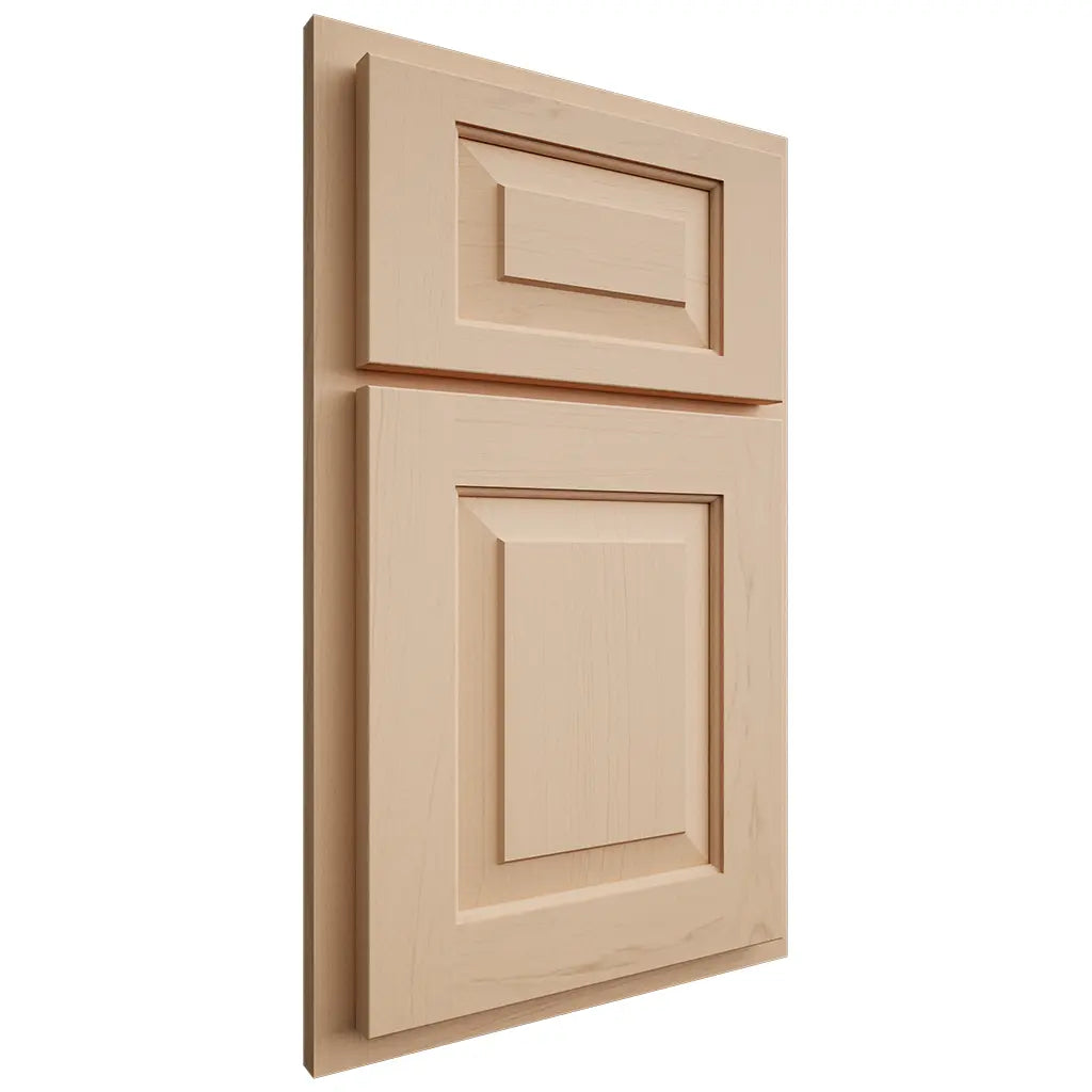 Shiloh Cabinetry Partial Overlay Richmond Maple Plain Cut Natural Door