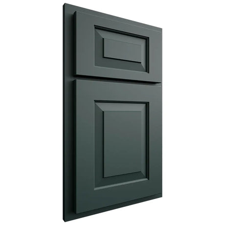 Shiloh Cabinetry Partial Overlay Richmond Paintable Billiard Green Door