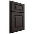 Shiloh Cabinetry Partial Overlay Richmond Poplar Plain Cut Carbon Door