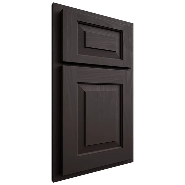 Shiloh Cabinetry Partial Overlay Richmond Poplar Plain Cut Carbon Door