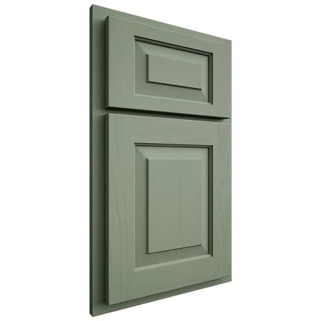 Shiloh Cabinetry Partial Overlay Richmond Poplar Plain Cut Moss Door