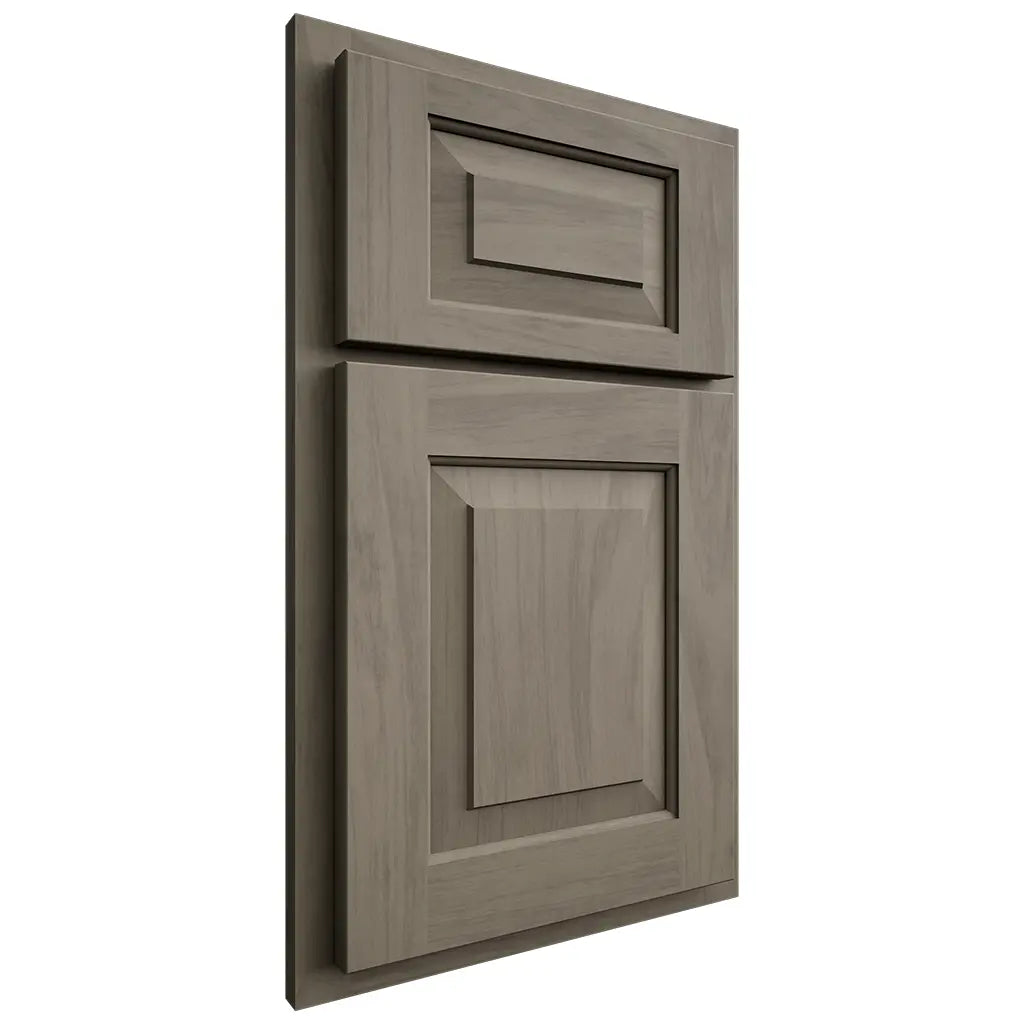 Shiloh Cabinetry Partial Overlay Richmond Poplar Plain Cut Sterling Door