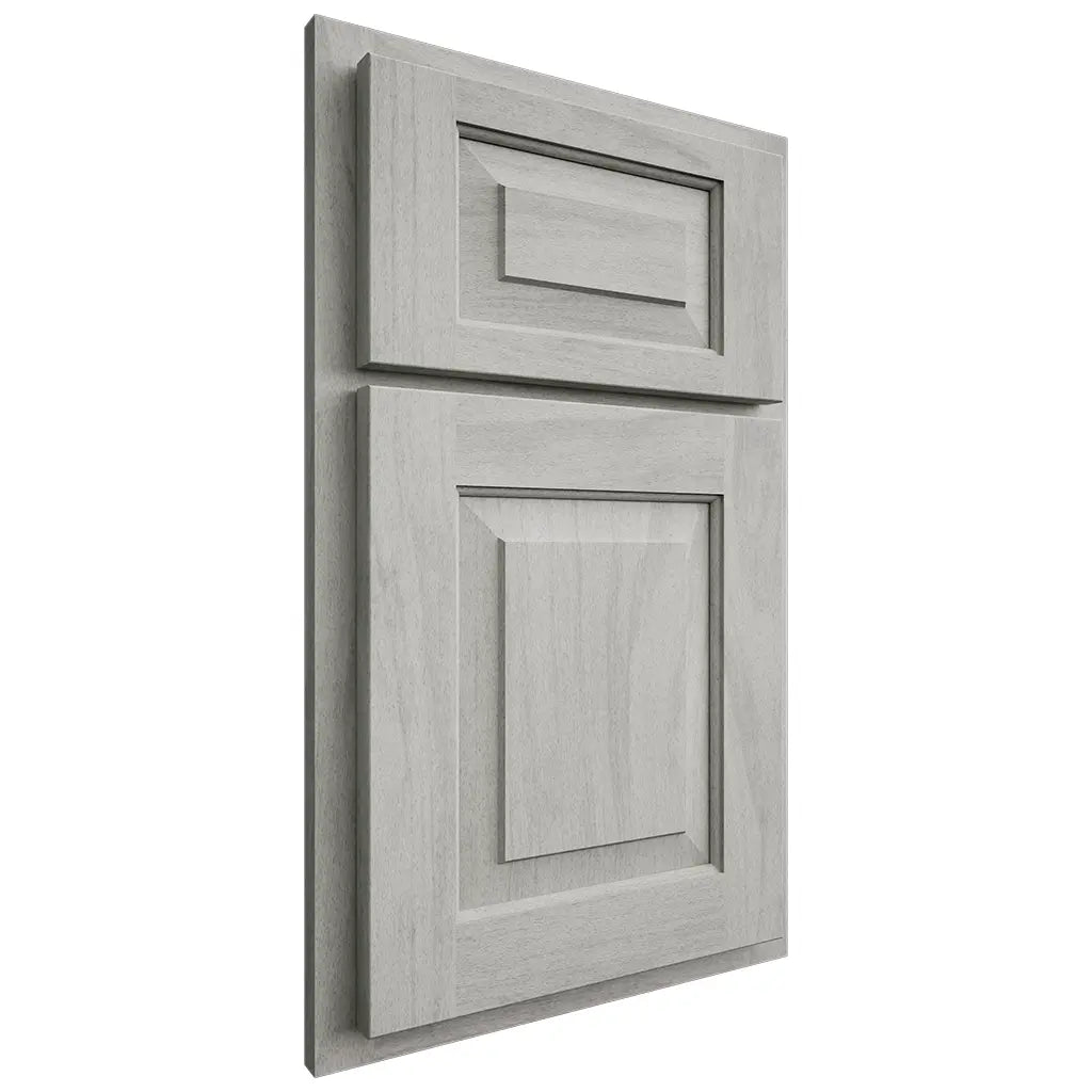 Shiloh Cabinetry Partial Overlay Richmond Poplar Plain Cut Stratus Door