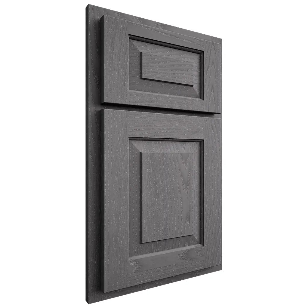 Shiloh Cabinetry Partial Overlay Richmond Red Oak Plain Cut Cadet Door