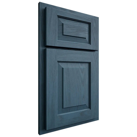 Shiloh Cabinetry Partial Overlay Richmond Red Oak Plain Cut Hudson Door