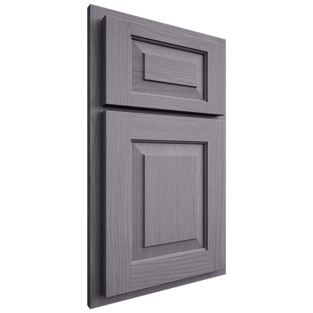 Shiloh Cabinetry Partial Overlay Richmond White Oak Plain Cut Cadet Door