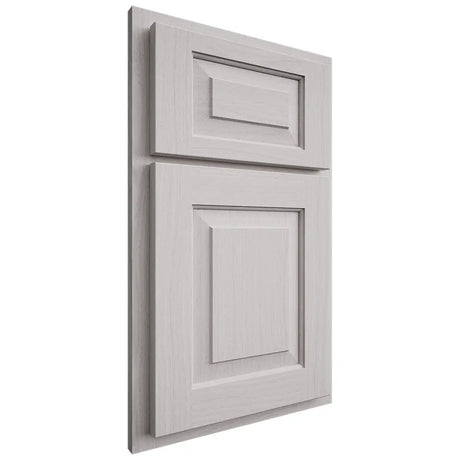 Shiloh Cabinetry Partial Overlay Richmond White Oak Plain Cut Cotton Door
