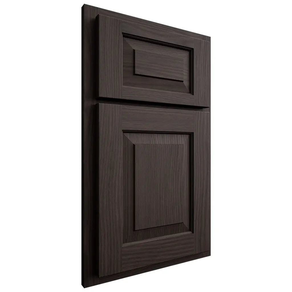 Shiloh Cabinetry Partial Overlay Richmond White Oak Plain Cut Morel Door
