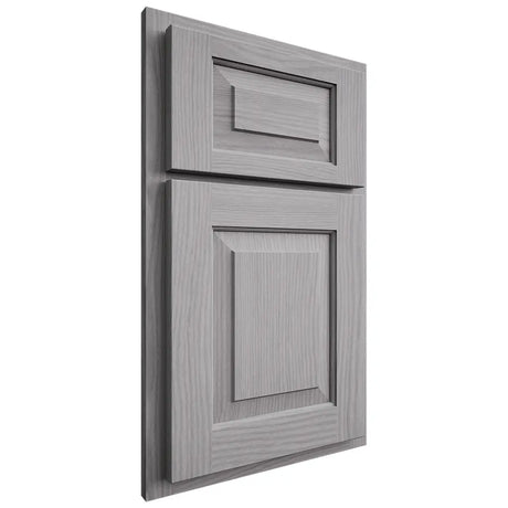 Shiloh Cabinetry Partial Overlay Richmond White Oak Plain Cut Stratus Door