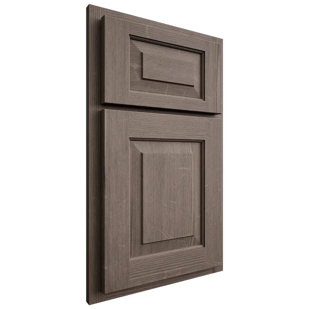 Shiloh Cabinetry Partial Overlay Richmond White Oak Quarter Sawn Clay Door