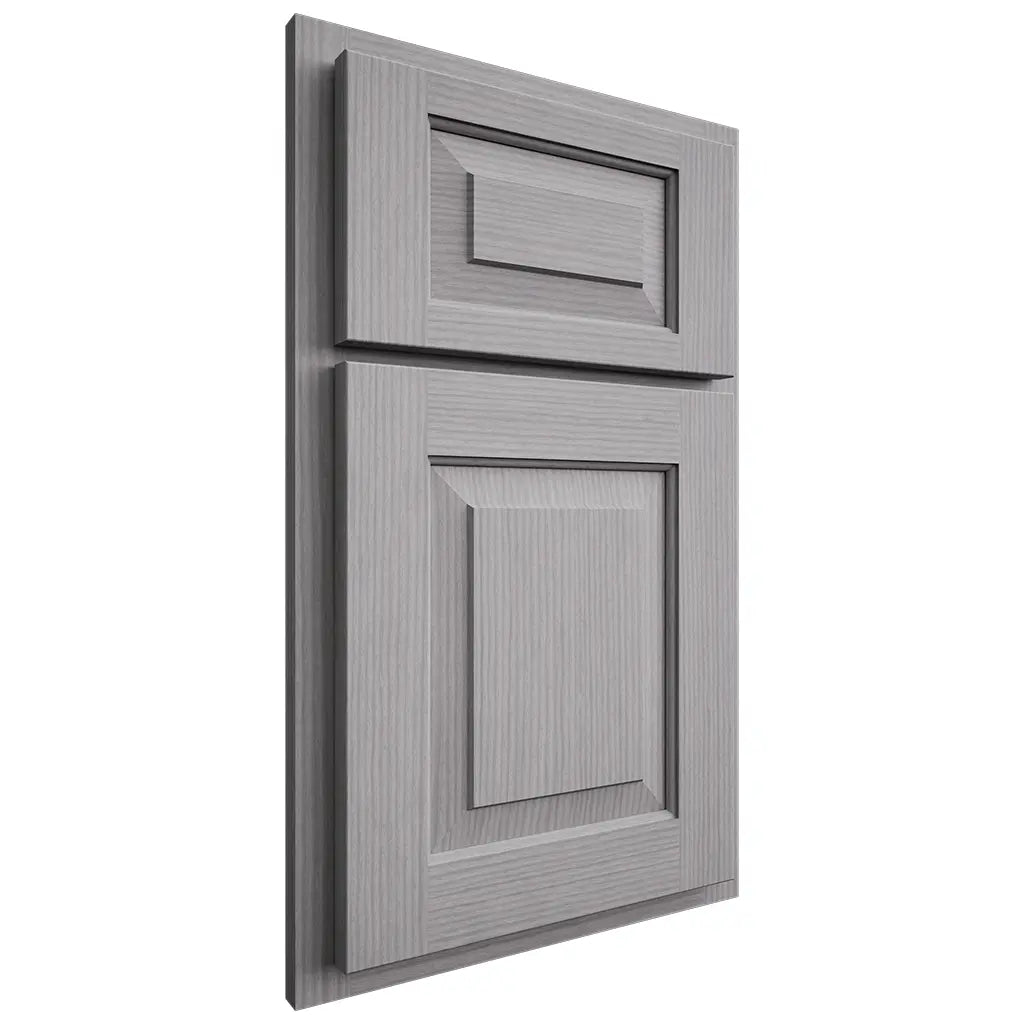 Shiloh Cabinetry Partial Overlay Richmond White Oak Rift Cut Stratus Door