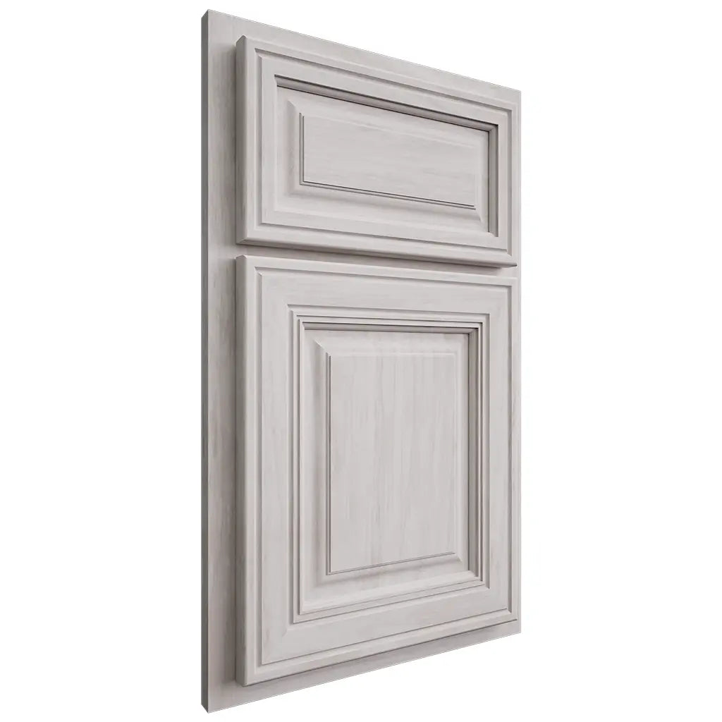 Shiloh Cabinetry Partial Overlay Savannah Alder Plain Cut Cotton Door