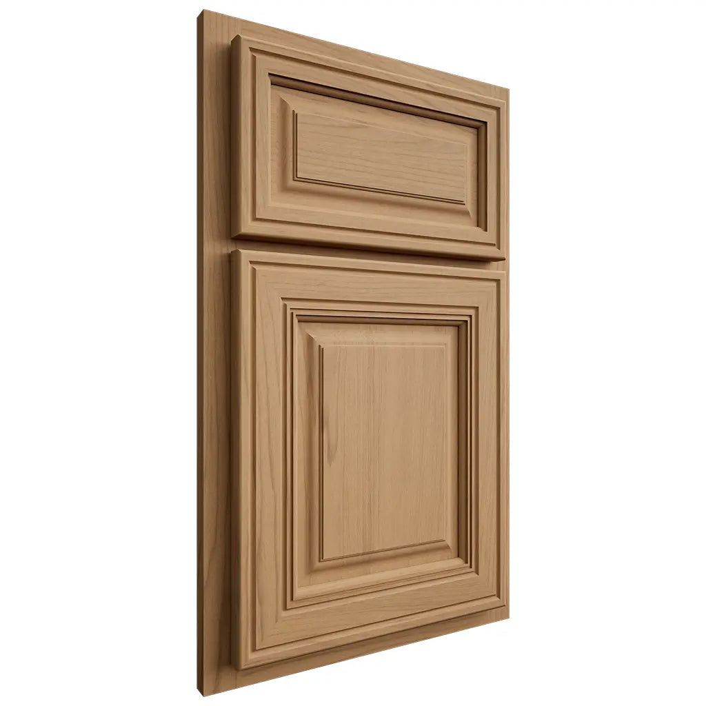 Shiloh Cabinetry Partial Overlay Savannah Alder Plain Cut Natural Door