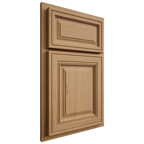 Shiloh Cabinetry Partial Overlay Savannah Alder Plain Cut Natural Door