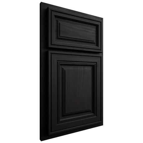 Shiloh Cabinetry Partial Overlay Savannah Cherry Plain Cut Espresso Door