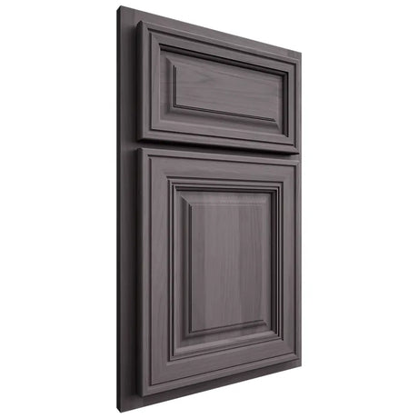 Shiloh Cabinetry Partial Overlay Savannah Hickory Plain Cut Cadet Door