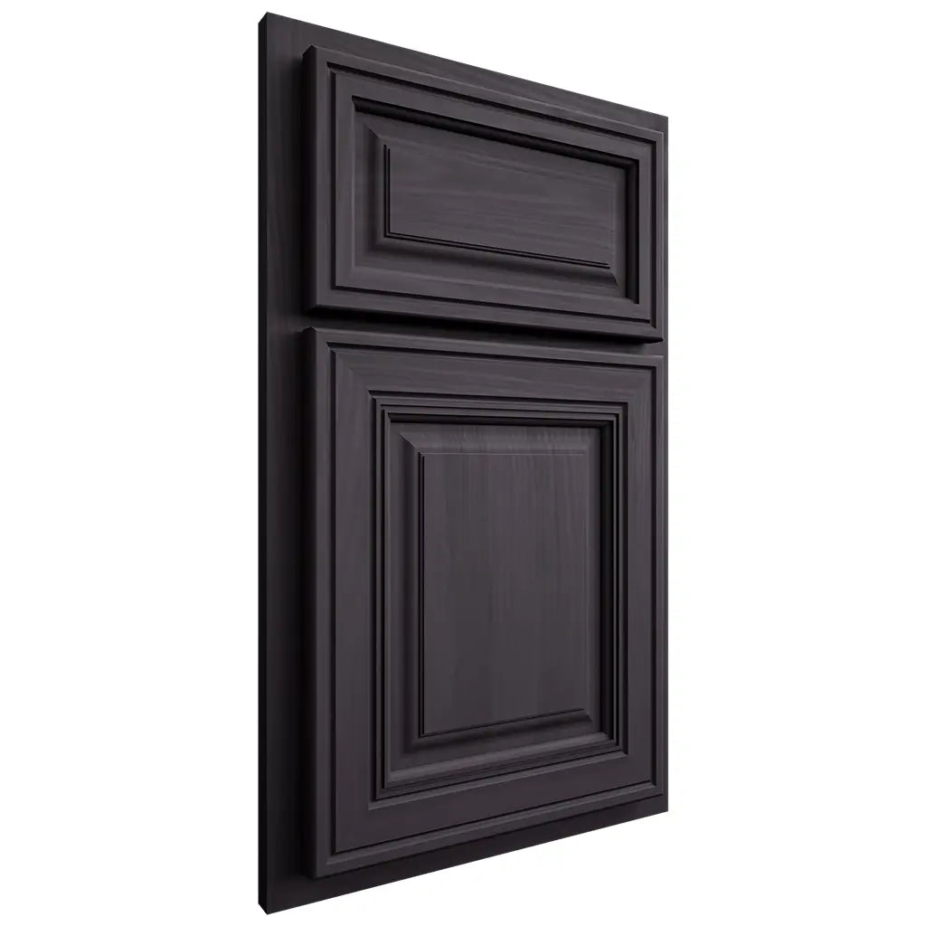 Shiloh Cabinetry Partial Overlay Savannah Hickory Plain Cut Harbor Door